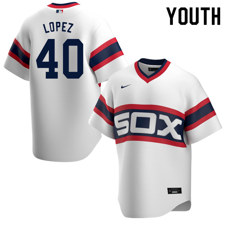 Nike Youth #40 Reynaldo Lopez Chicago White Sox Baseball Jerseys Sale-White